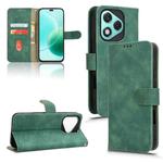 For Honor 400 Lite Skin Feel Magnetic Flip Leather Phone Case(Green)