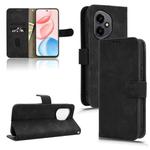 For Honor 400 Skin Feel Magnetic Flip Leather Phone Case(Black)