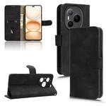 For Honor Power 5G Skin Feel Magnetic Flip Leather Phone Case(Black)