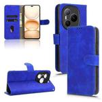 For Honor Power 5G Skin Feel Magnetic Flip Leather Phone Case(Blue)
