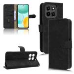 For Honor X6c 4G Skin Feel Magnetic Flip Leather Phone Case(Black)
