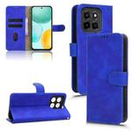 For Honor X6c 4G Skin Feel Magnetic Flip Leather Phone Case(Blue)