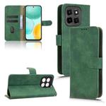 For Honor X6c 4G Skin Feel Magnetic Flip Leather Phone Case(Green)