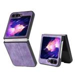 For Samsung Galaxy Z Flip5 AZNS 3D Embossed Skin Feel Phone Case(Purple)