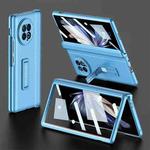 For vivo X Fold2 GKK Integrated Fold Hinge Full Coverage Phone Case with Holder(Blue)
