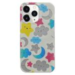 For iPhone 12 Pro PC + TPU Dual-side Laminating IMD Phone Case(White Star Moon)