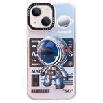 For iPhone 14 Plus Mechanical Astronaut Pattern TPU Phone Case(Blue)