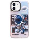 For iPhone 12 Mechanical Astronaut Pattern TPU Phone Case(Blue)
