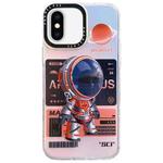 For iPhone XS Max Mechanical Astronaut Pattern TPU Phone Case(Orange)