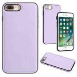 For iPhone 6s Plus / 7 Plus / 8 Plus Leather Texture Full Coverage Phone Case(Purple)