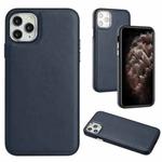 For iPhone 11 Pro Max Leather Texture Full Coverage Phone Case(Blue)