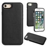 For iPhone SE 2022 / 6 / 7 / 8 / SE 2020 Leather Texture Full Coverage Phone Case(Black)