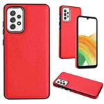 For Samsung Galaxy A73 5G Leather Texture Full Coverage Phone Case(Red)