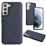 For Samsung Galaxy S22 5G Leather Texture Full Coverage Phone Case(Blue)