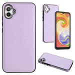 For Samsung Galaxy A05 Leather Texture Full Coverage Phone Case(Purple)