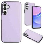 For Samsung Galaxy A15 Leather Texture Full Coverage Phone Case(Purple)