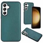 For Samsung Galaxy S24 5G Leather Texture Full Coverage Phone Case(Green)