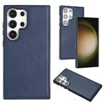 For Samsung Galaxy S24 Ultra 5G Leather Texture Full Coverage Phone Case(Blue)