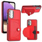 For Samsung Galaxy A23 4G / F23 5G / M23 5G Shockproof Leather Phone Case with Card Holder(Red)