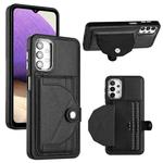 For Samsung Galaxy A32 5G Shockproof Leather Phone Case with Card Holder(Black)