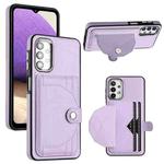 For Samsung Galaxy A32 5G Shockproof Leather Phone Case with Card Holder(Purple)