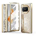 For Huawei Mate X3 Mechanical Legend Integrated Electroplating All-inclusive Phone Case(Champagne Gold)