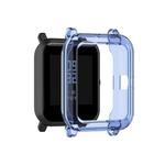 For Amazfit Bip Lite Version 1S / Bip S Transparent TPU Watch Protective Case(Transparent Blue)