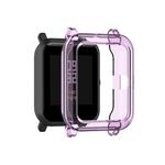 For Amazfit Bip Lite Version 1S / Bip S Transparent TPU Watch Protective Case(Transparent Purple)