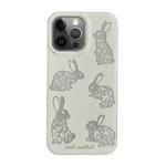 For iPhone 12 Pro Max PC + TPU Dual-side Laminating IMD Phone Case(White)