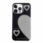 For iPhone 14 Pro PC + TPU Dual-side Laminating IMD Phone Case(Black)