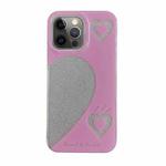 For iPhone 12 Pro Max PC + TPU Dual-side Laminating IMD Phone Case(Pink)