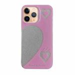 For iPhone 11 Pro Max PC + TPU Dual-side Laminating IMD Phone Case(Pink)