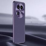For OPPO Find X6 Litchi Texture Genuine Leather Phone Case(Purple)