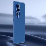 For OPPO Reno10 Pro+ Litchi Texture Genuine Leather Phone Case(Blue)