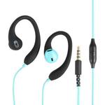 Mucro R12 Wired Stereo Over-Ear Sports Earphone, Length: 1.2m(Blue)