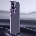 For vivo S17 Litchi Texture Genuine Leather Phone Case(Purple)
