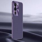 For vivo S17 Pro Litchi Texture Genuine Leather Phone Case(Purple)