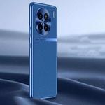 For vivo X90 Pro Litchi Texture Genuine Leather Phone Case(Blue)