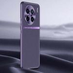 For vivo X90 Pro+ Litchi Texture Genuine Leather Phone Case(Purple)