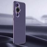 For Huawei nova 11 Pro Litchi Texture Genuine Leather Phone Case(Purple)