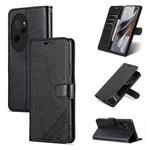 For Honor 100 Pro AZNS Sheepskin Texture Flip Leather Phone Case(Black)