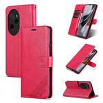 For Honor 100 Pro AZNS Sheepskin Texture Flip Leather Phone Case(Red)