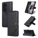 For Honor 200 Pro AZNS Sheepskin Texture Flip Leather Phone Case(Black)