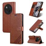 For Honor X60 Pro AZNS Sheepskin Texture Flip Leather Phone Case(Brown)