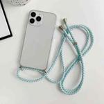 For iPhone 11 Pro Max Thicken Colorful TPU Phone Case with Braided Lanyard(Transparent)