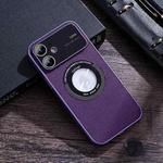 For iPhone 12 View Window Magsafe PC Phone Case(Purple)