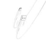 YESIDO CA105 1.2m 2.4A USB to USB-C / Type-C Charging Data Cable with Hook(White)