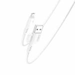 YESIDO CA105 1.2m 2.4A USB to Micro USB Charging Data Cable with Hook(White)
