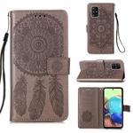 For Samsung Galaxy A71 5G Dream Catcher Printing Horizontal Flip Leather Case with Holder & Card Slots & Wallet & Lanyard(Grey)