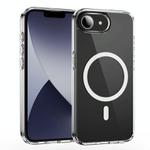 For iPhone 16e MagSafe Clear Acrylic PC +TPU Phone Case(Transparent)